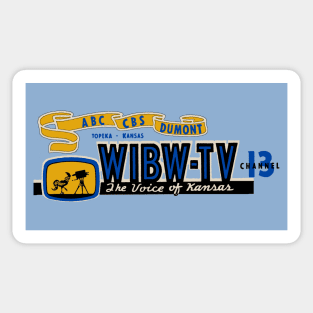 WIBW Channel 13 c. 1952 Sticker